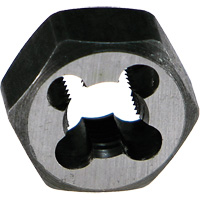 DRILLCO Hexagon Threading Die Nut, 4-40 Thread, High Speed Steel Waymarc Industries Inc