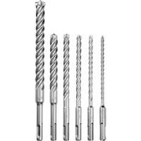MX4 4-Cutter Rotary Hammer Drill Bit Kit, 6 Pieces, Carbide Waymarc Industries Inc