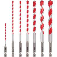 Large Shockwave Hammer Drill Bit Kit, 7 Pieces, Carbide Waymarc Industries Inc