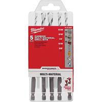 Shockwave Multi-Material Drill Bit Set, 5 Pieces, Carbide Waymarc Industries Inc