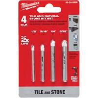 Natural Stone Bit Set, 4 Pieces, Carbide Waymarc Industries Inc