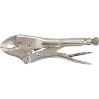 Locking Pliers with Wire Cutter, 10" Length, Curved Jaw UAV666 | Waymarc Industries Inc