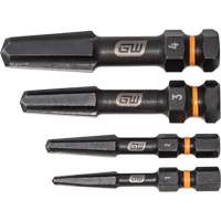 Bolt Biter Screw Extractor Set, High Speed Steel, 4 Pieces Waymarc Industries Inc