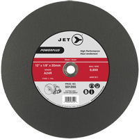 A24R PowerPlus Cut-Off Wheel, 12" x 1/8", 20 mm Arbor, Type 1, 6600 RPM Waymarc Industries Inc