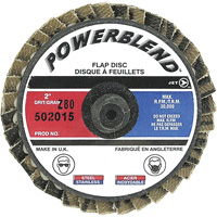 PowerBlend Roll-On Flap Disc, 2" x Type R, Z80 Grit Waymarc Industries Inc