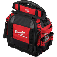 PackOut 15" Structured Tool Bag, Ballistic Polyester, 65 Pockets, Red Waymarc Industries Inc