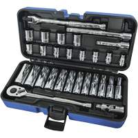 Jeux Rochets & douilles &agrave; 12 pans combin&eacute;s, 30 Mcx, Prise de 3/8", Profond Waymarc Industries Inc