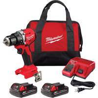M18™ Compact Brushless Drill/ Driver Kit, Lithium-Ion, 18 V, 1/2" Chuck, 550 in-lbs Torque UAW906 | Waymarc Industries Inc