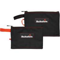 Multi-Purpose Zippered Bag, Ballistic Polyester, Black/Orange UAX335 | Waymarc Industries Inc