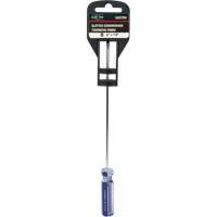 Blue Transparent Striped Slotted Screwdriver, 1/8" Tip, Round, Plastic Handle Waymarc Industries Inc