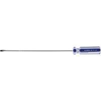Blue Transparent Striped Slotted Screwdriver, 1/8" Tip, Round, Plastic Handle Waymarc Industries Inc
