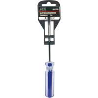 Blue Transparent Striped Slotted Screwdriver, 3/16" Tip, Round, Plastic Handle Waymarc Industries Inc