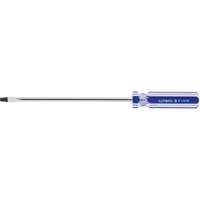 Tournevis &agrave; fente bleu transparent avec bandes, Tige de 3/16", Ronde, Prise en Plastique Waymarc Industries Inc