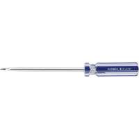 Blue Transparent Striped Slotted Screwdriver, 5/16" Tip, Round, Plastic Handle Waymarc Industries Inc