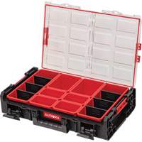 Arx&reg; X-Large Organizer with Short Bins, 23" x 15-1/5" x 5", Black Waymarc Industries Inc