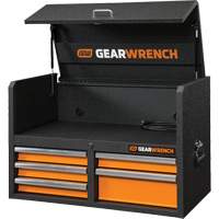 GSX Series Tool Chest, 36" W, 5 Drawers, Black/Orange Waymarc Industries Inc