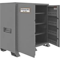 Jobsite Storage Cabinet, Steel, 59 Cubic Feet, Grey Waymarc Industries Inc