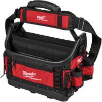 PackOut Structured Tote, Polyester, 39 Pockets, Black/Red Waymarc Industries Inc