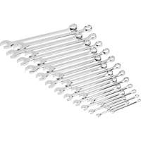 12-Point Long Pattern Combination Metric Wrench Set in Foam Storage Tray, Open-Ended, 24 Pieces, Metric Waymarc Industries Inc