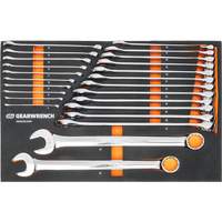 12-Point Long Pattern Combination Metric Wrench Set in Foam Storage Tray, Open-Ended, 24 Pieces, Metric Waymarc Industries Inc
