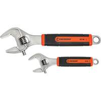 Quick-Fit-Jaw Adjustable Wrench Set, Adjustable, 2 Pieces, Imperial and Metric Waymarc Industries Inc