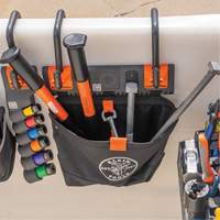 Bucket Work CentreS-Hook Hardware Pouch Module, Nylon, 1 Pockets, Black/Orange Waymarc Industries Inc