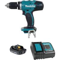 LXT Compact Drill-Driver Kit, Lithium-Ion, 18 V, 1/2"/1-7/16" Chuck, 420 in-lbs Torque Waymarc Industries Inc