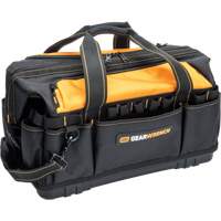 Professional 20" Tool Bag, Nylon, 33 Pockets, Black/Orange Waymarc Industries Inc