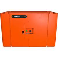 Armoire de rangement s&eacute;curis&eacute;e RAILWORKS en acier avec panneau &agrave; deux portes verrouillables Waymarc Industries Inc