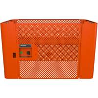 Panneau de s&eacute;curit&eacute; en maille RAILWORKS avec porte simple et rangement verrouillable Waymarc Industries Inc