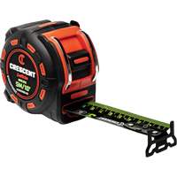 Shockforce NITE EYE Tape Measure, 1-1/4" x 16'/5 m, Metric/SAE Graduations Waymarc Industries Inc