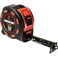 Shockforce NITE EYE Tape Measure, 1-1/4" x 35', SAE Graduations Waymarc Industries Inc