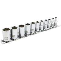 SS1411M-6 6-Point Metric Socket Set, 11 Pcs, 1/4" Drive Size Waymarc Industries Inc