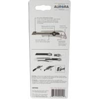 Couteau professionnel de 18 mm avec verrouillage &agrave; cliquet, Acier inoxydable, Robuste, Prise en Plastique Waymarc Industries Inc
