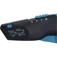 Couteau de s&eacute;curit&eacute; r&eacute;tractable , Acier inoxydable, Robuste, Prise en Plastique/Aluminium Waymarc Industries Inc