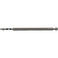 Impactech&reg; Power Bit, Square, #2 Tip, 1/4" Drive Size, 6" Length Waymarc Industries Inc