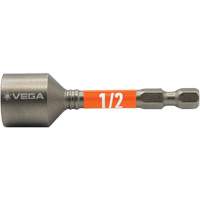 Impactech&reg; Nut Driver, 1/2" Tip, 1/4" Drive, 2-9/16" L, Magnetic Waymarc Industries Inc