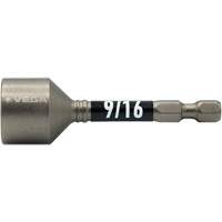 Impactech&reg; Nut Driver, 9/16" Tip, 1/4" Drive, 2-9/16" L, Magnetic Waymarc Industries Inc