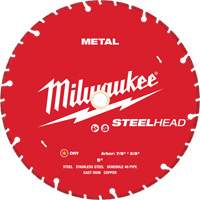 Lame de coupe diamant&eacute;e STEELHEAD, 9", Pour M&eacute;tal Waymarc Industries Inc