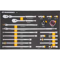 3/8" 90-Tooth Ratchet & Drive Tool Set with Foam Storage Tray Waymarc Industries Inc