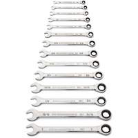90-Tooth 12 Point SAE Wrench Set, Ratcheting Combination, 14 Pieces, Imperial Waymarc Industries Inc