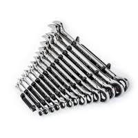 90-Tooth 12 Point SAE Wrench Set, Ratcheting Combination, 14 Pieces, Imperial Waymarc Industries Inc