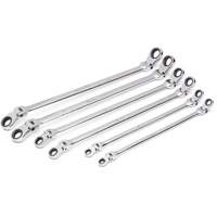 90-Tooth 12 Point Metric GearBox Double Ratcheting Wrench Set, Flex Head, 6 Pieces, Metric Waymarc Industries Inc