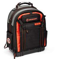 Tradesman Backpack, 18" L x 10" W, Black/Grey/Orange, Polyester Waymarc Industries Inc