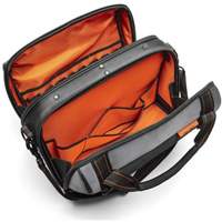 Sac ouvert de 17" pour outils d'ouvrier, Polyester, 3 pochettes, Noir/Gris/Orange Waymarc Industries Inc