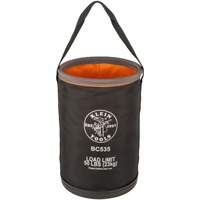Seau utilitaire droit, 17" lo x 12" la x 4" h, Nylon, Noir/Gris/Orange Waymarc Industries Inc