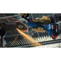 Rectifieuse angulaire sans balais avec interrupteur coulissant, Roue de 4-1/2", 18 V Waymarc Industries Inc