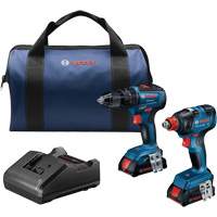 2-Tool Combo Kit, Lithium-Ion, 18 V Waymarc Industries Inc