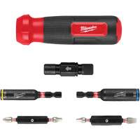 8-IN-1 Multi-Bit & Nut Driver with SHOCKWAVE Impact Duty Bits & Nut Drivers, 8-1/3" L, Cushion Grip Handle Waymarc Industries Inc