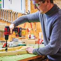 Cordless Drill/Driver Kit, Lithium-Ion, 18 V, 3/8" Chuck, 354 in-lbs Torque Waymarc Industries Inc